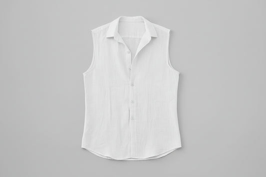 Summer Sleeveless Casual Shirts Men