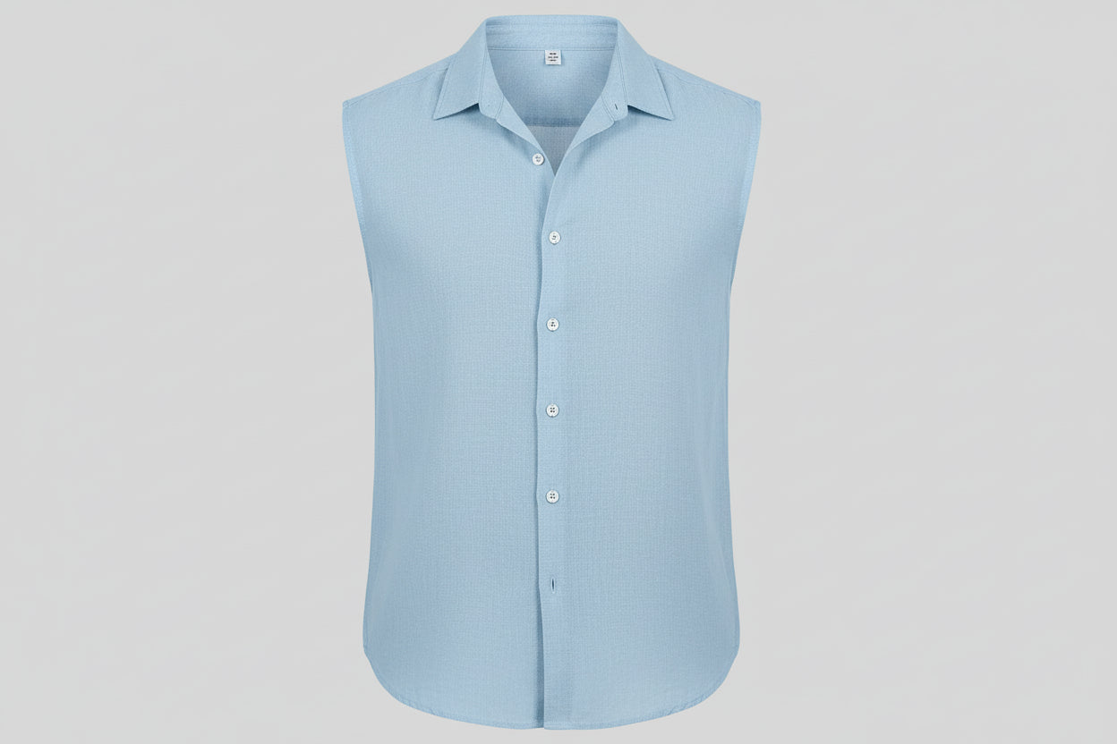 Summer Sleeveless Casual Shirts Men