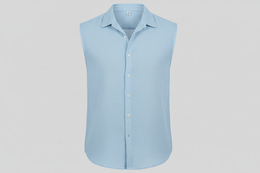 Summer Sleeveless Casual Shirts Men