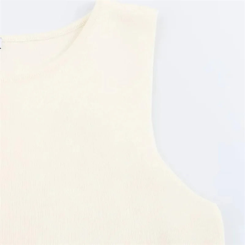 MUJER Woman Knit Vest Top