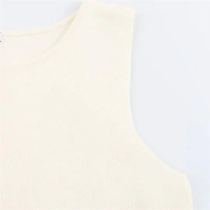 MUJER Woman Knit Vest Top