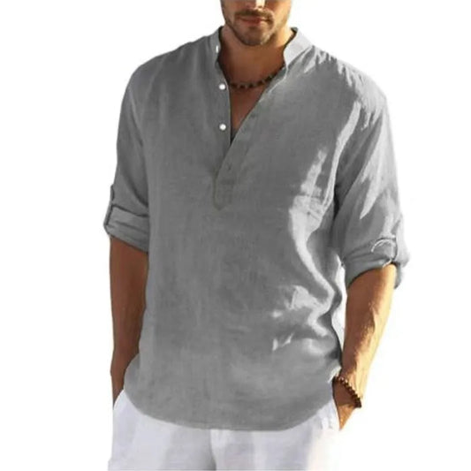 Men's casual loose shirt men's